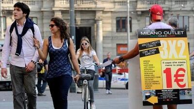 There are few obvious signs of financial difficulties in Milan. Giuseppe Aresu for The National. Giuseppe Aresu for The National