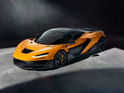 The McLaren W1 is powered by a twin-turbo V8 engine paired with an electric motor. Photo: W1