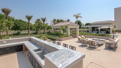 The cooking area in the garden. Courtesy Luxhabitat Sotheby's International Realty