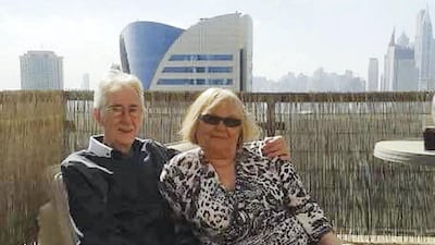 Tom and Margo Ashurst photographed during a trip to Dubai in 2015. Courtesy: Ashurst family
