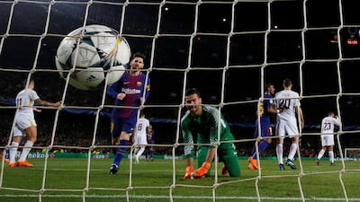 Roma's Alisson Becker looks dejected after conceding the fourth goal. Juan Medina / Reuters