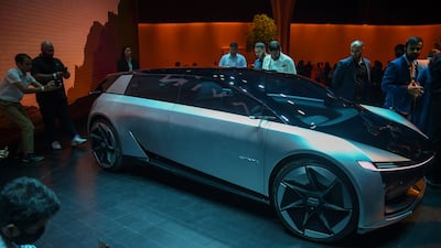 The new Tata Motors concept car 'Avinya', based on the Pure EV architecture, is unveiled in Mumbai in April. AFP