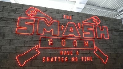 The Smash Room has opened in Al Quoz, Dubai. Chris Whiteoak / The National