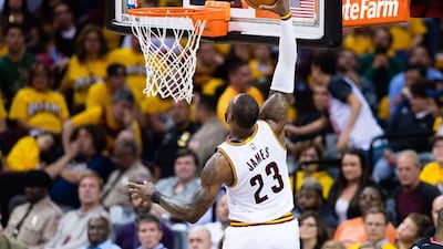 LeBrin James scored 35 points to lead the Cleveland Cavaliers to victory in Game 1 of the NBA Playoffs second round against the Toronto Raptors. Jason Miller / Getty Images