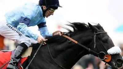 Bonfire held off a late challenge from Ektihaam to win the Dante Stakes yesterday.