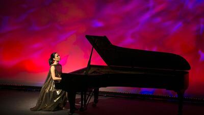 Lydie Solomon makes her Arabian debut with a solo piano recital, dedicated to Chopin’s travels, on the opening night of the Abu Dhabi Classics festival at Manarat al Saadiyat Auditorium. Silvia Razgova / The National