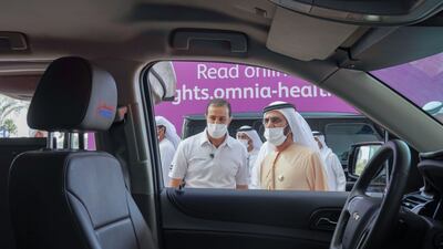 Sheikh Mohammed tours the event.