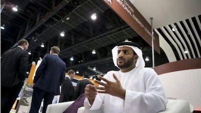 TAQA, Abu Dhabi National Energy Company Executive Officer and the Head of Energy Solution, Dr. Saif S. al Sayari, poses for a portrait at the company's booth at the World Future Energy Summit on Wednesday, Jan. 18, 2012, at the Abu Dhabi National Exhibition Center in Abu Dhabi. (Silvia Razgova/The National)