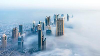 Enjoy a view from the Burj Khalifa at sunrise. Courtesy Emaar Properties