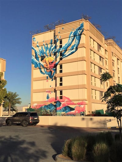 Melvin San Miguel’s 'Cannonball'. Courtesy Art Painting Lab