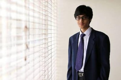 Abhinav Das at the Emirates Solar Industry Association office in Dubai, where he won a summer internship for a report that the industry group is helping him turn into an educational kit for schools.