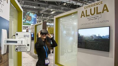 The Al Ula (Saudi Arabia) stand. Rob Greig for The National