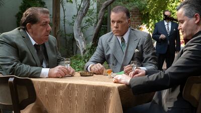 Diaz, Liotta and John Borras in 'The Many Saints of Newark'. Warner Bros Pictures / AP