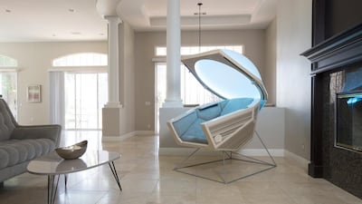 Meditation pod from Somadome. Photo courtesy Kevin Kamonayan / Somadome