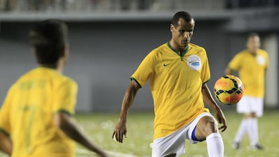 Former Brazilian player Rivaldo, who is Mogi Mirim's club president, said last month he only planned to help out occasionally but the 2002 World Cup winner started Tuesday’s game against Nautico in Serie B. EPA/ALEJANDRO BOLIVAR