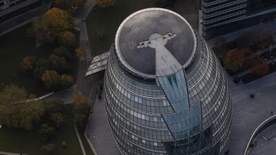 City Hall on the first day of the new national lockdown. Getty Images
