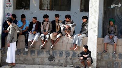 Yemenis attend a soccer match at a school yard after a two-month truce began in Yemen during the Muslim fasting month of Ramadan, in Sana'a. EPA / Yahya Arhab