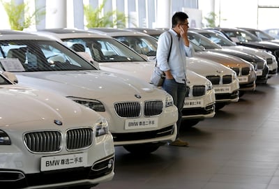 A BMW dealer shop in Beijing. Reuters