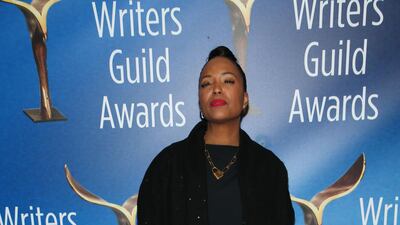 Aisha Tyler attends the 2020 Writers Guild Awards at The Beverly Hilton Hotel. AFP