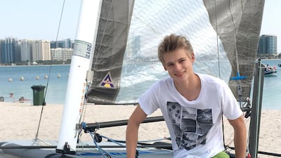 Oscar Lindley-Smith is the youngest foiling person in the world competing at the high end. Courtesy Oscar Lindley-Smith