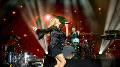 Ellie Goulding at the Mawazine Festival in Rabat, Morocco, where she sang her hit, First Time, live for the first time. Courtesy Sife Al Amine