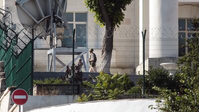 Drones also attacked Russia's Black Sea Fleet in Sevastopol in July. AFP