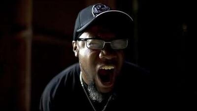 The Muslim comedian 'Preacher' Moss poses for a portrait at Emirates Palace.