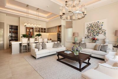 The relaxed and informal family room. Courtesy Luxhabitat Sotheby's International Realty