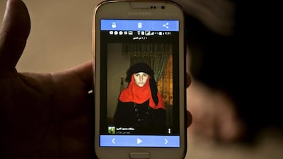 A photo that is part of a database compiled by ISIL of Yazidi girls and women they have enslaved. Maya Alleruzzo / AP Photo / May 18, 2016