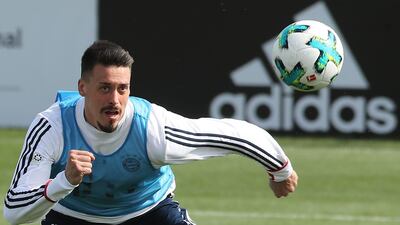 Sandro Wagner is back at Bayern Munich and will look to use the club as a platform to become Germany's No 9 for the 2018 World Cup. Karim Jaafar / AFP