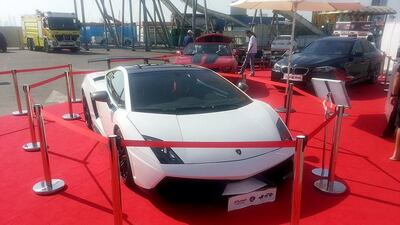 For Dh4,500 you can roar up to the races in a Lamborghini LP 570 Super Trofeo Stradale 1, of which there are reportedly only 150 in the world. www.alfursan.ae