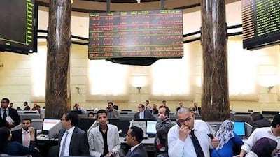 The EGX 30 Index has gained more than 50 per cent this year, but political uncertainty threatens to derail the rally. Mohamed Omar / EPA