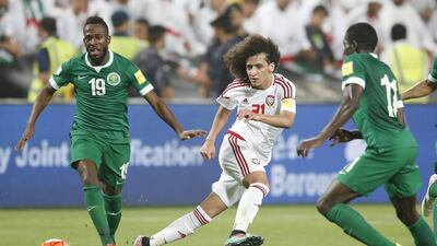 The last encounter between the UAE and Saudi Arabia was in March in the second round of 2018 World Cup qualifying. The match ended 1-1, with both sides already assured places in the third qualifying round. Ali Haider / EPA
