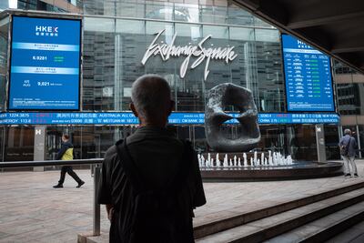 Hong Kong's Hang Seng was the best performer at the close of market trading on Friday, jumping 2.7 per cent. EPA