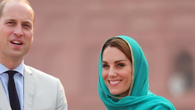 Prince William, Duke of Cambridge and Catherine, Duchess of Cambridge visit the Badshahi Mosque within the Walled City during day four of their royal tour of Pakistan on October 17, 2019 in Lahore, Pakistan. All photos: Chris Jackson / Getty Images