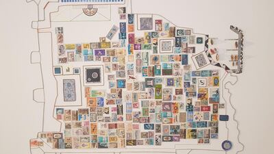 Wafa Hourani, 'The Stamp that Remains (Acre)'. Courtesy Zawyeh Gallery and Art Dubai