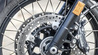 1200cc Air/oil-cooled flat twin ('Boxer') 4-stroke engine,with a constant mesh 6-speed gearbox with a max speed of over 200km/h. Antonie Robertson / The National.