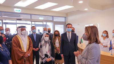 Sunday's inauguration was attended by several ministers and dignitaries. These included Albin Kurti, prime minister of Kosovo; Arben Vitia, the country’s Minister of Health; Sheikh Abdullah bin Mohammed, chairman of the Department of Health Abu Dhabi; Maitha Al Shamsi, Minister of State; and Abdulsalam Al Rumaithi, UAE ambassador to Montenegro and non-resident ambassador to Kosovo.