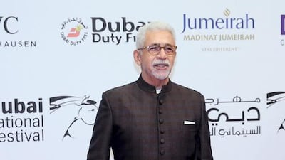 Indian actor Naseeruddin Shah at the opening of Dubai International Film Festival. Reuters