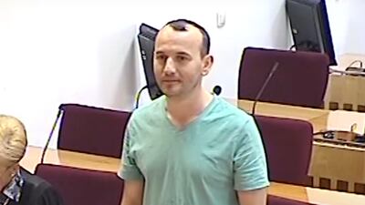 Mirsad Kandic in court. Photo: Radio Slobodna Evropa