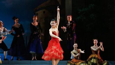 Natalia Osipova and Sergei Polunin (next photo) were advertised to dance at the Dubai World Trade Centre on Friday night, but were replaced by two others. Cindy Ord / Getty Images