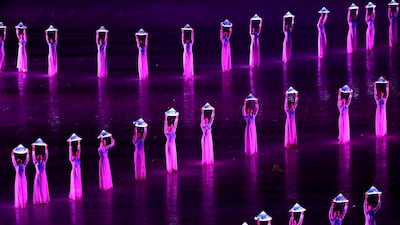 Dancers perform during opening ceremony of the 31st Southeast Asian Games in Hanoi, Vietnam. AP
