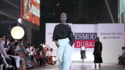 Designs by student designer Riza Abdullah, the dual bridal street wear. Esmod Fashion Show.