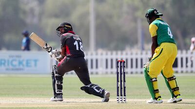 Chirag Suri of the UAE playing a shot. Pawan Singh / The National