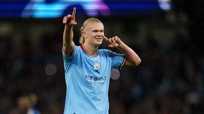 CF Erling Haaland (Man City). Two ways of stopping Erling Haaland scoring hat-tricks in every outing at the Etihad? Score an own goal before the ball reaches him. Or take him off at half-time. In his 45 minutes against Copenhagen, Haaland scored twice and would likely have had a third had David Khocholava not turned the ball past his own keeper. PA