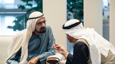 Sheikh Mohamed speaks with Sheikh Mohammed bin Rashid