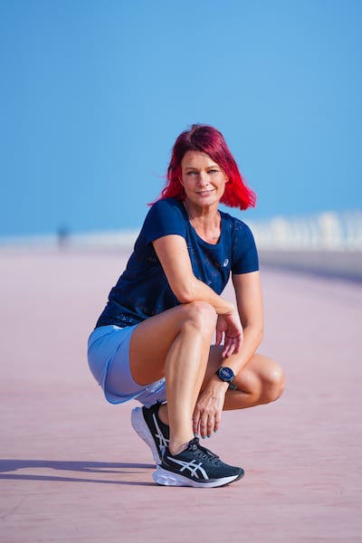 Running reminds Jola Chudy of 'a self she temporarily misplaced: energised, passionate, focused and tenacious'. Photo: Asics