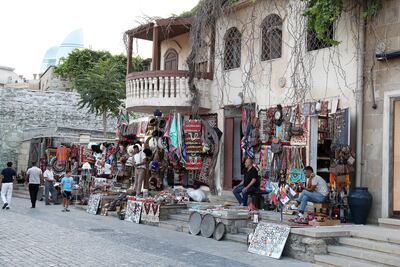 View of the old Baku city in Azerbaijan. Pawan Singh / The National