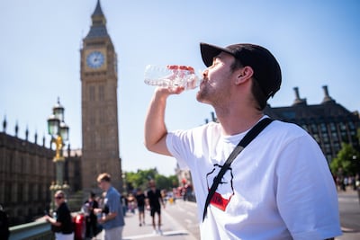 Temperatures have surged in London. PA