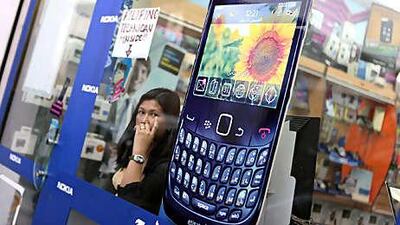 A BlackBerry store in Dubai.